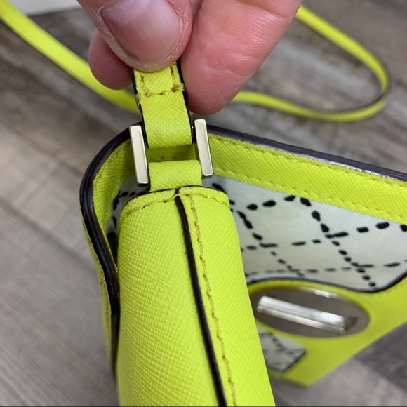 Kate Spade New York Newbury Lane Sally Crossbody Bag Highlighter Yellow - Picture 10 of 12